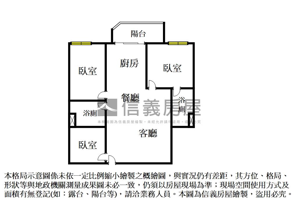 中正琢越★靚美三房附車位房屋室內格局與周邊環境