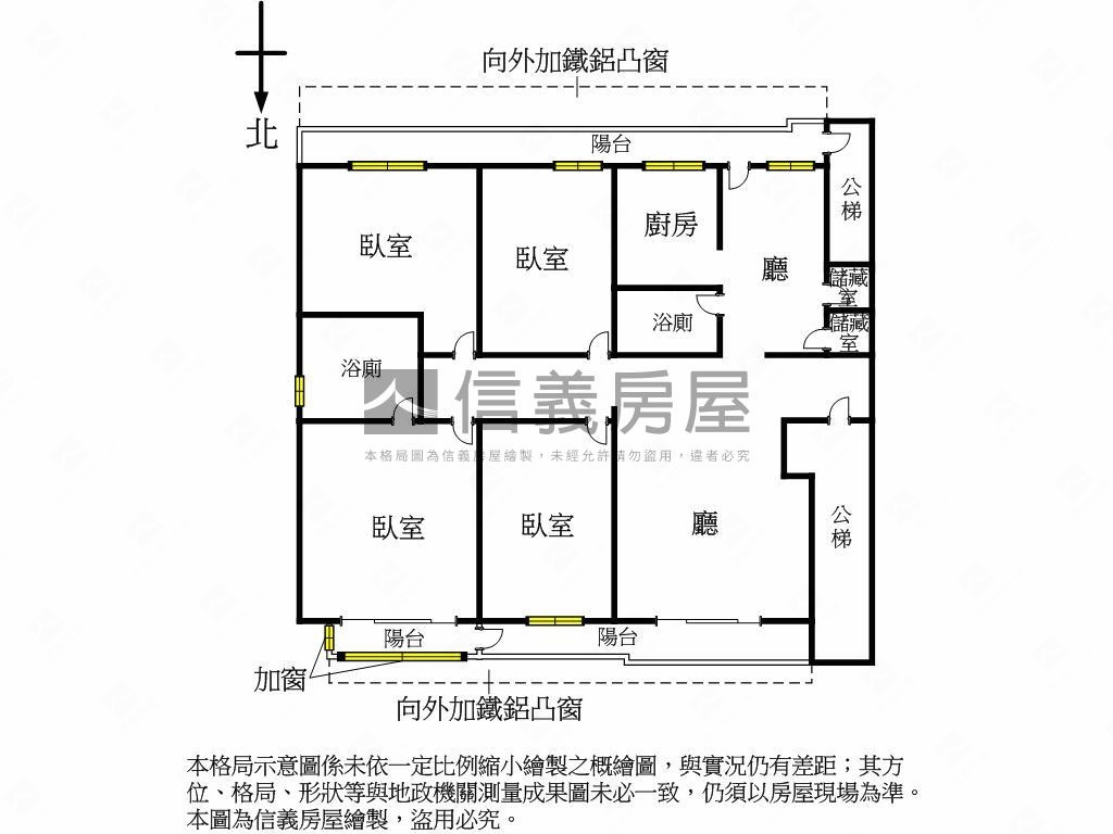 華山藝文電梯大四房房屋室內格局與周邊環境