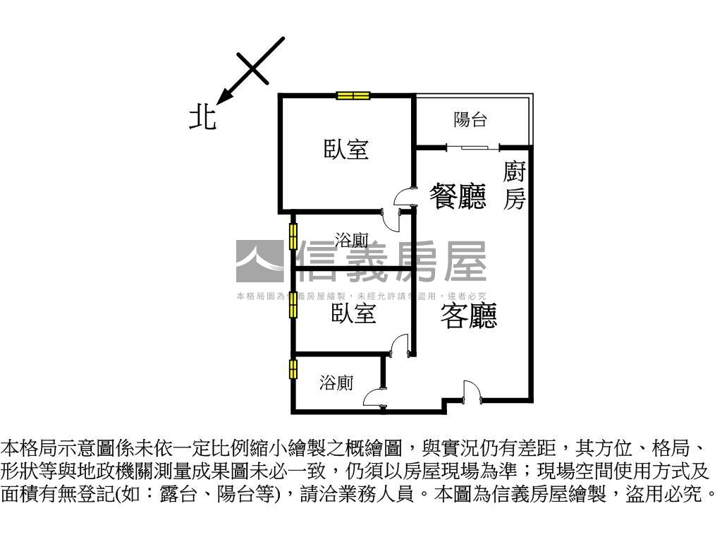 捷運旁雙衛浴開窗兩房車位房屋室內格局與周邊環境
