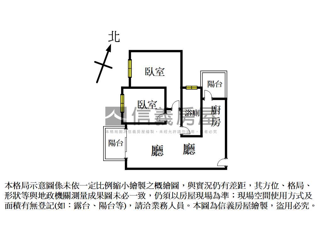 中山富域｜次頂樓２房車位房屋室內格局與周邊環境