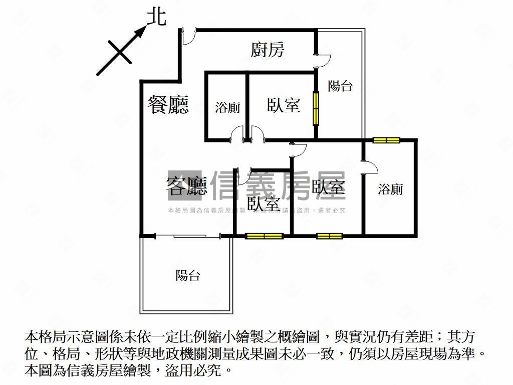 希望之星３房平車房屋室內格局與周邊環境