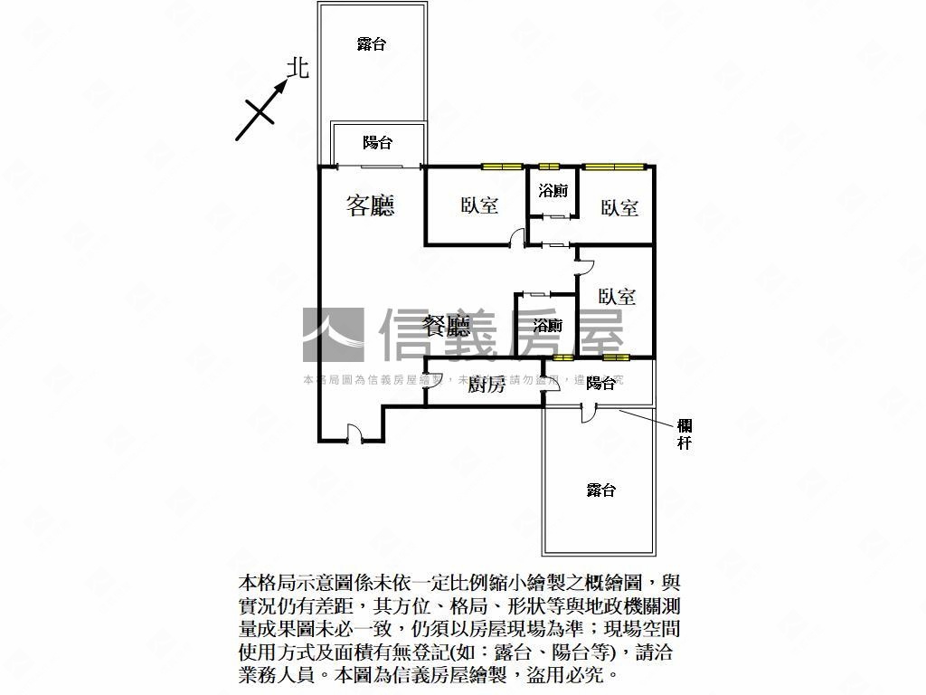興世代露台三房雙平面車位房屋室內格局與周邊環境
