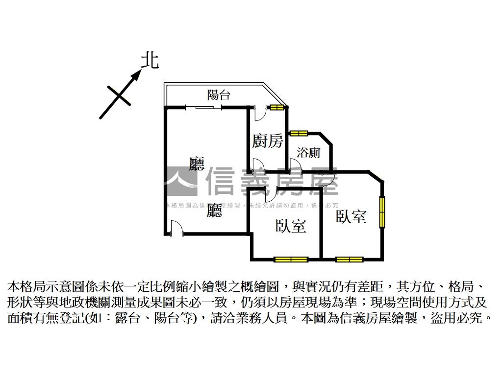 雙捷運邊間三面光大馬路上房屋室內格局與周邊環境