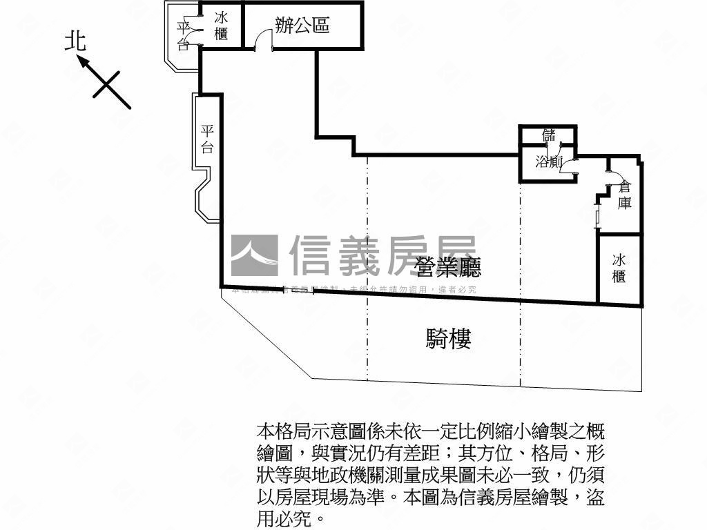 大面寬連鎖超商店面房屋室內格局與周邊環境