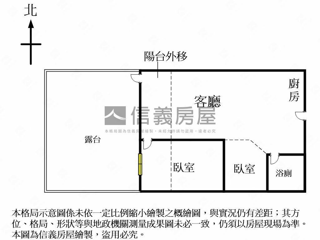北區！宏總加州露臺美兩房房屋室內格局與周邊環境