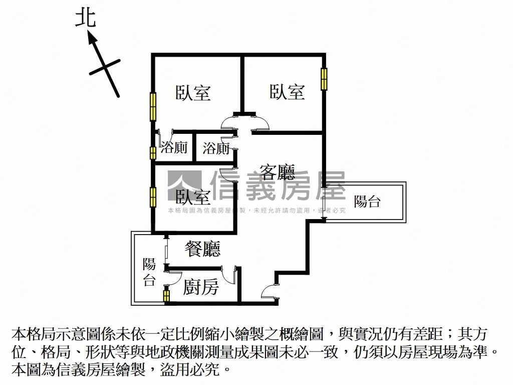 買服１％－大鵬新城大三房房屋室內格局與周邊環境