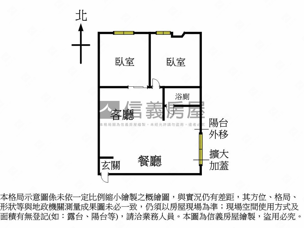 雙敦小坪數兩房房屋室內格局與周邊環境