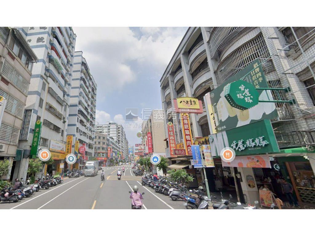 騎樓式４Ｆ店住房屋室內格局與周邊環境