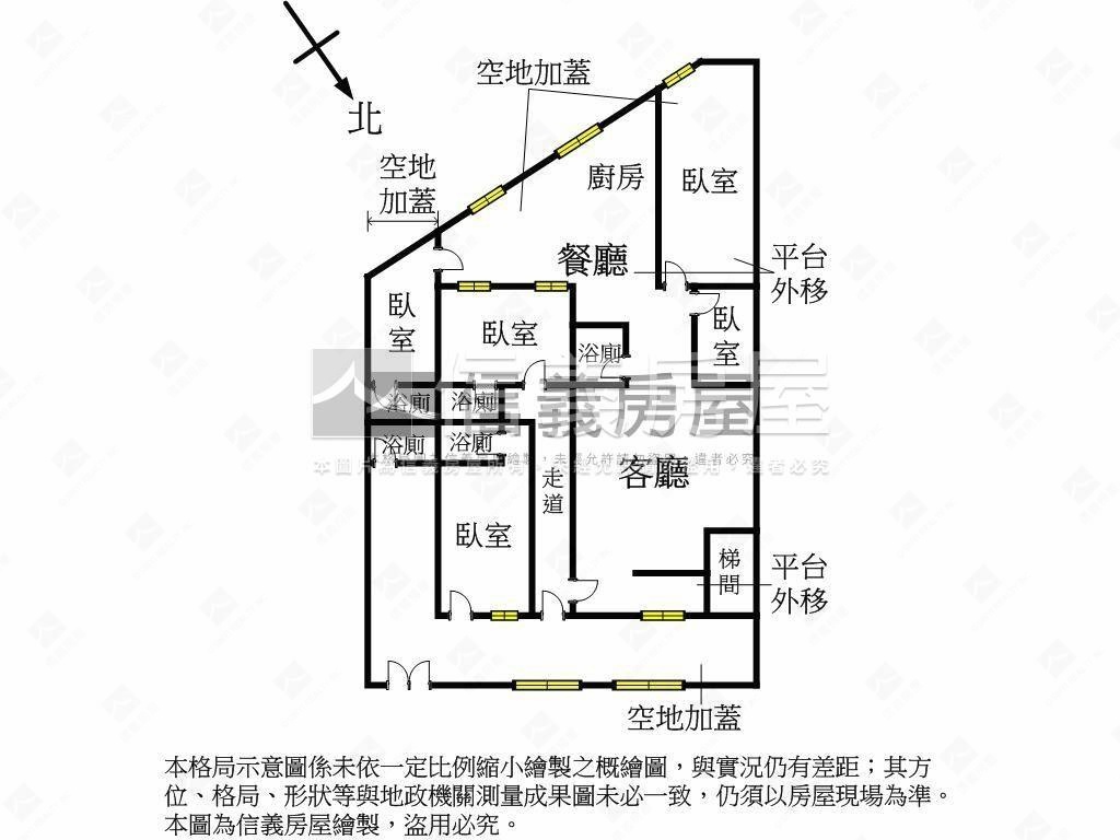 近捷運雙套房大空間一樓房屋室內格局與周邊環境