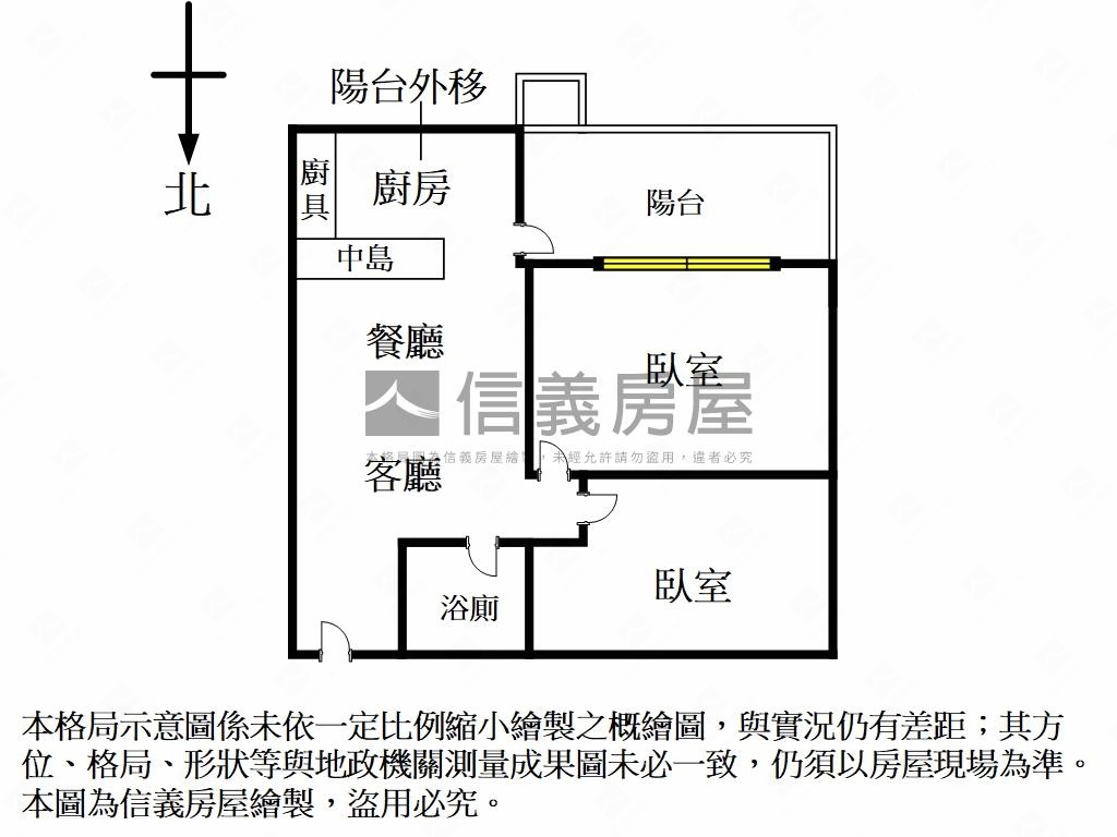 捷運大坪林墨寶高樓兩房房屋室內格局與周邊環境