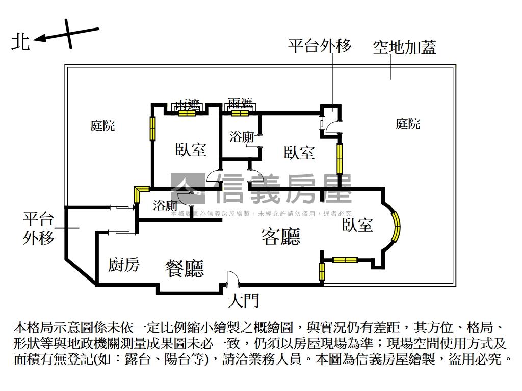 【海誓山盟】夢想庭院一樓房屋室內格局與周邊環境