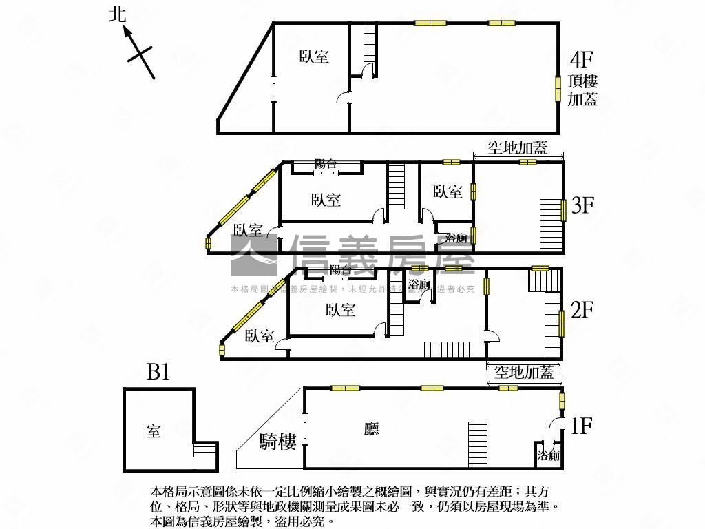 中工三路稀有臨路透天店面房屋室內格局與周邊環境