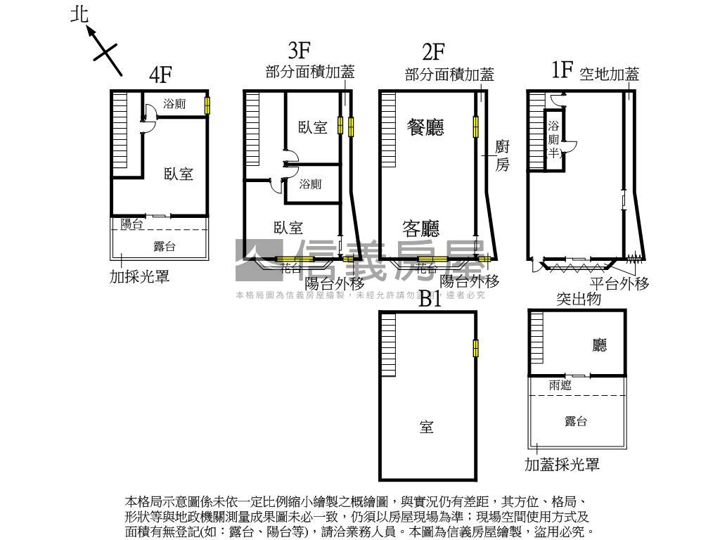 近市區臨路透天房屋室內格局與周邊環境