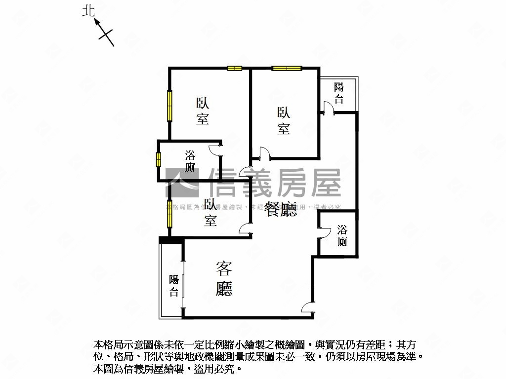 峰時代｜輕齡簡約３房平車房屋室內格局與周邊環境