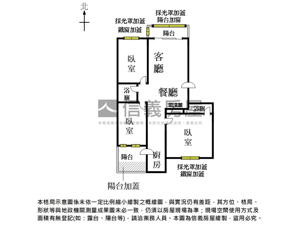 永康前後雙陽台美三房平車房屋室內格局與周邊環境