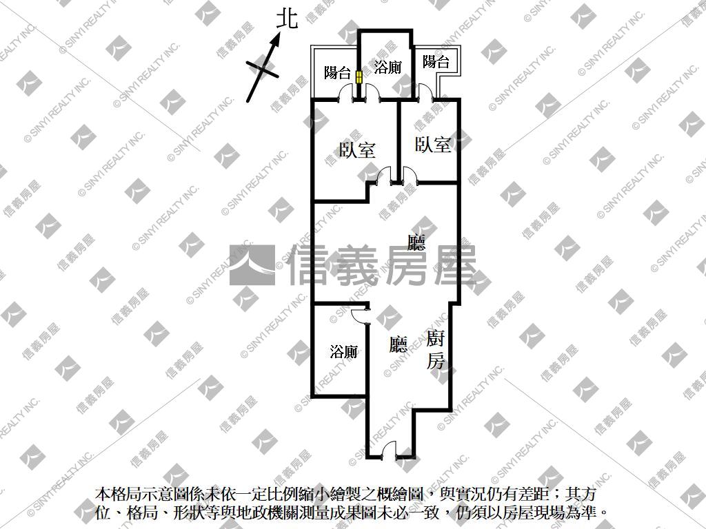 亞灣全新２房２衛平面車位房屋室內格局與周邊環境