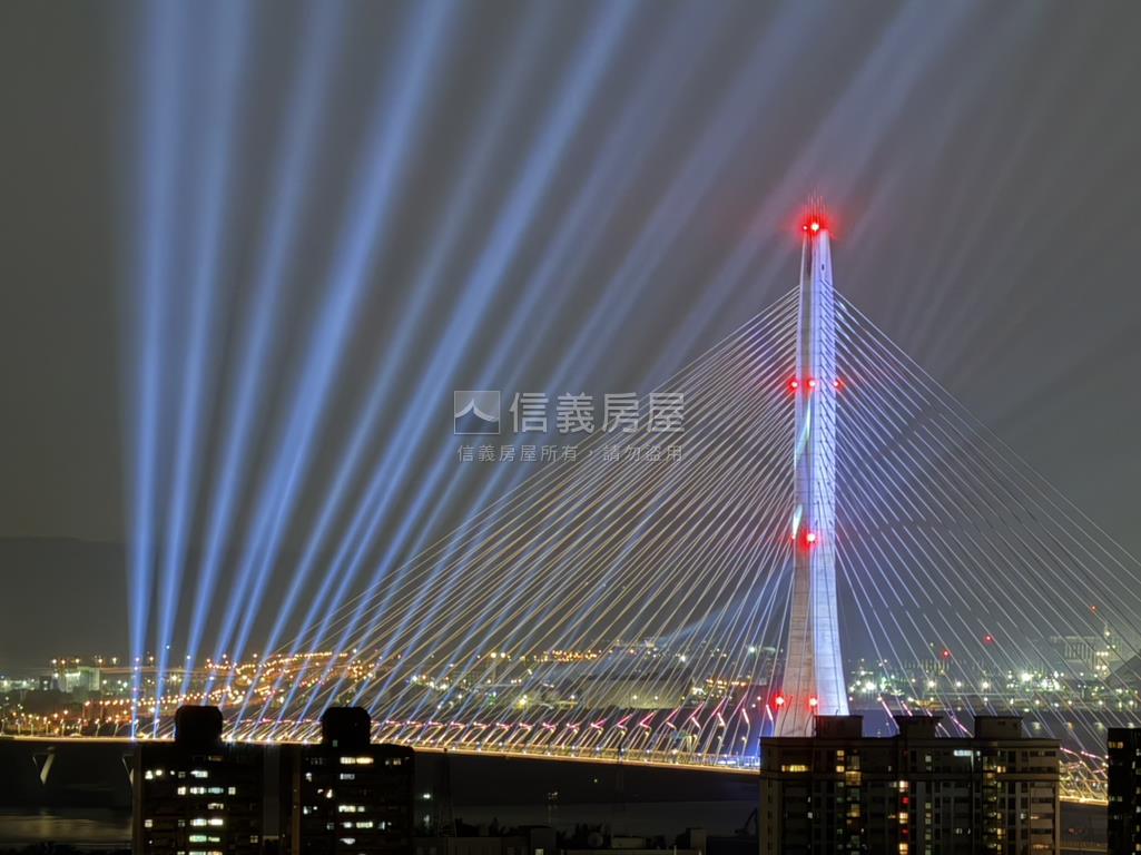 台北灣淡江大橋大戶房屋室內格局與周邊環境