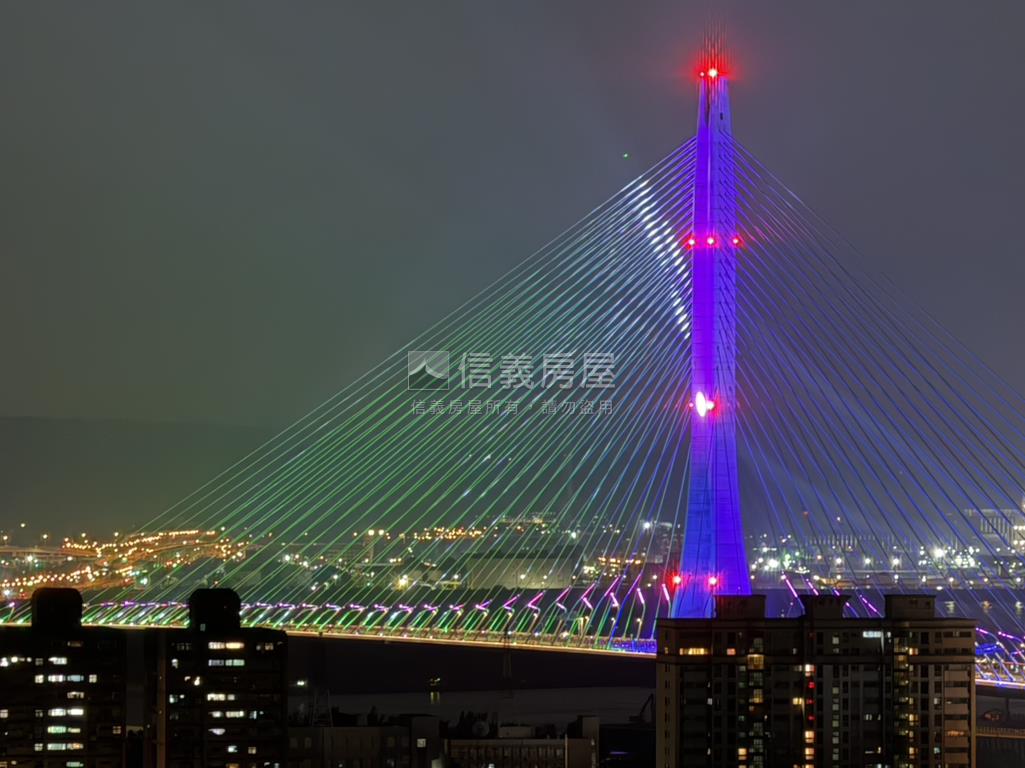 台北灣淡江大橋大戶房屋室內格局與周邊環境