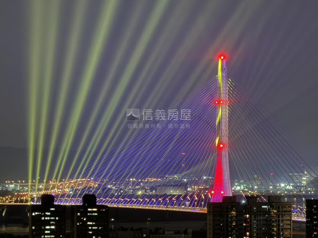 台北灣淡江大橋大戶房屋室內格局與周邊環境