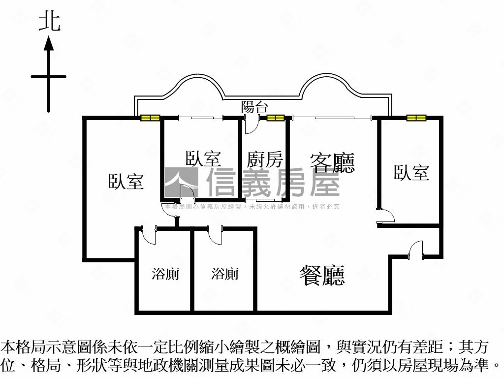 國泰御園方正三房房屋室內格局與周邊環境