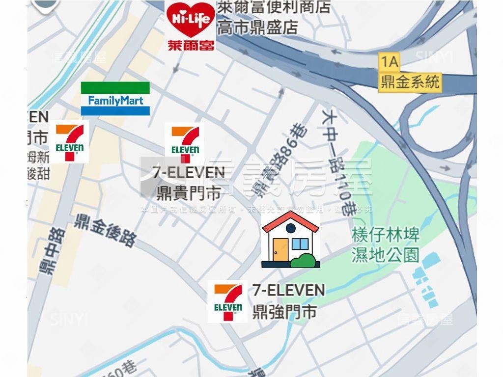 文藻角窗超醒目金透店房屋室內格局與周邊環境