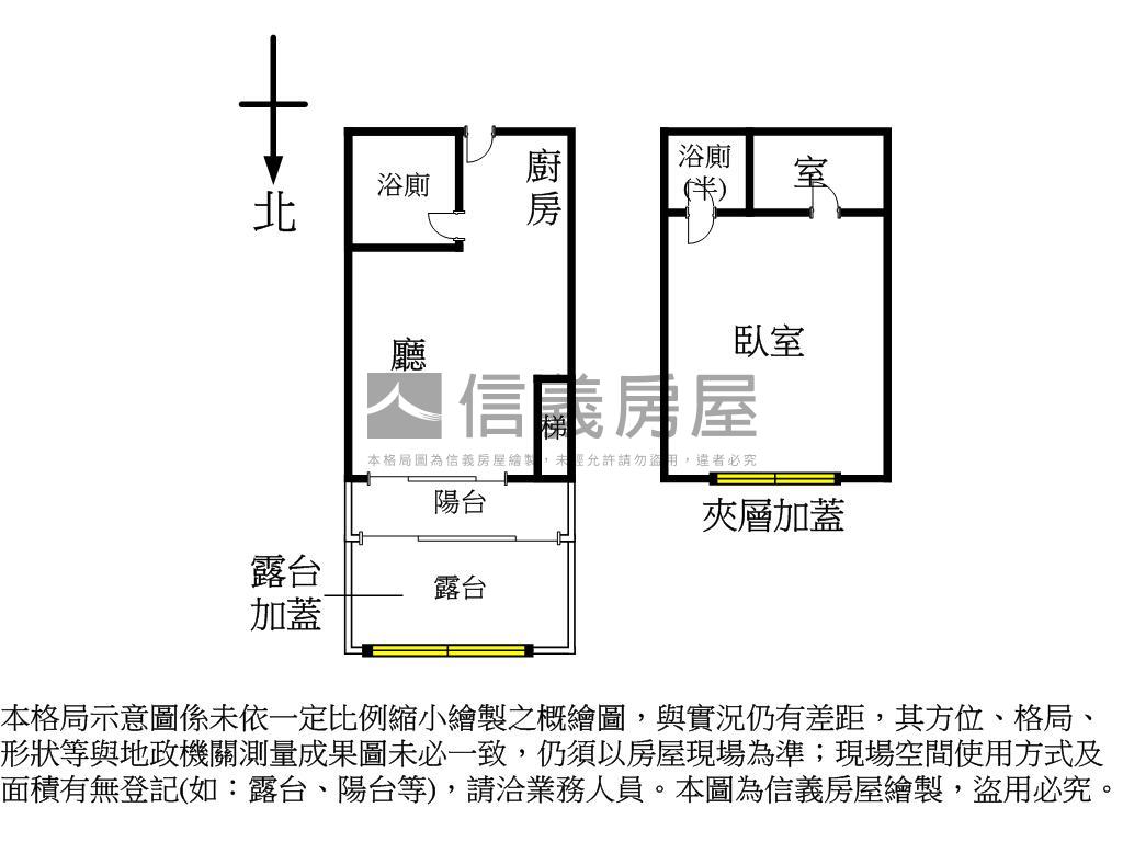 專任基泰高更露臺美妝戶房屋室內格局與周邊環境