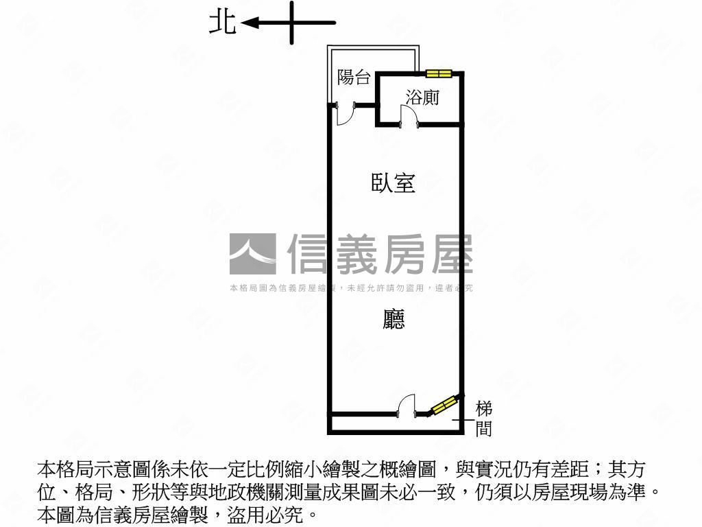 近科博館電梯一房一廳房屋室內格局與周邊環境