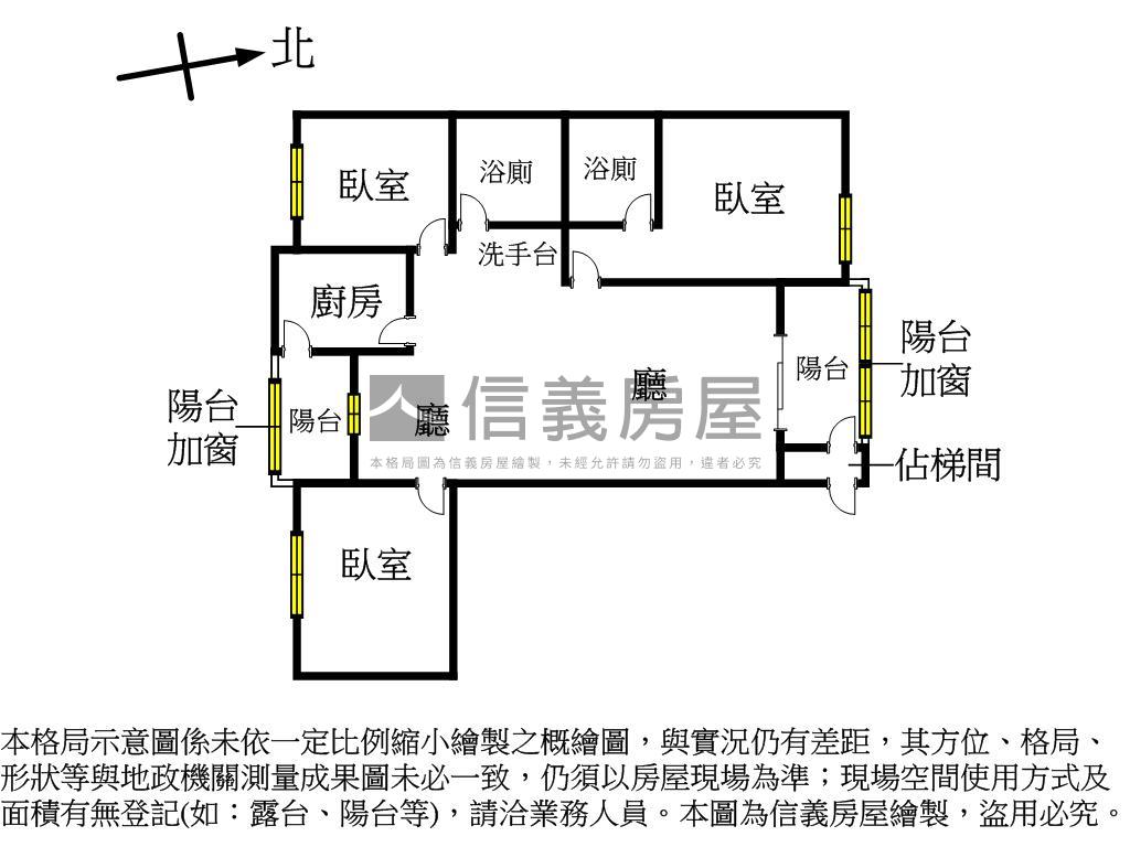 非常台北高樓三房房屋室內格局與周邊環境