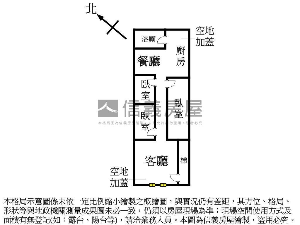 松柏街二樓房屋室內格局與周邊環境