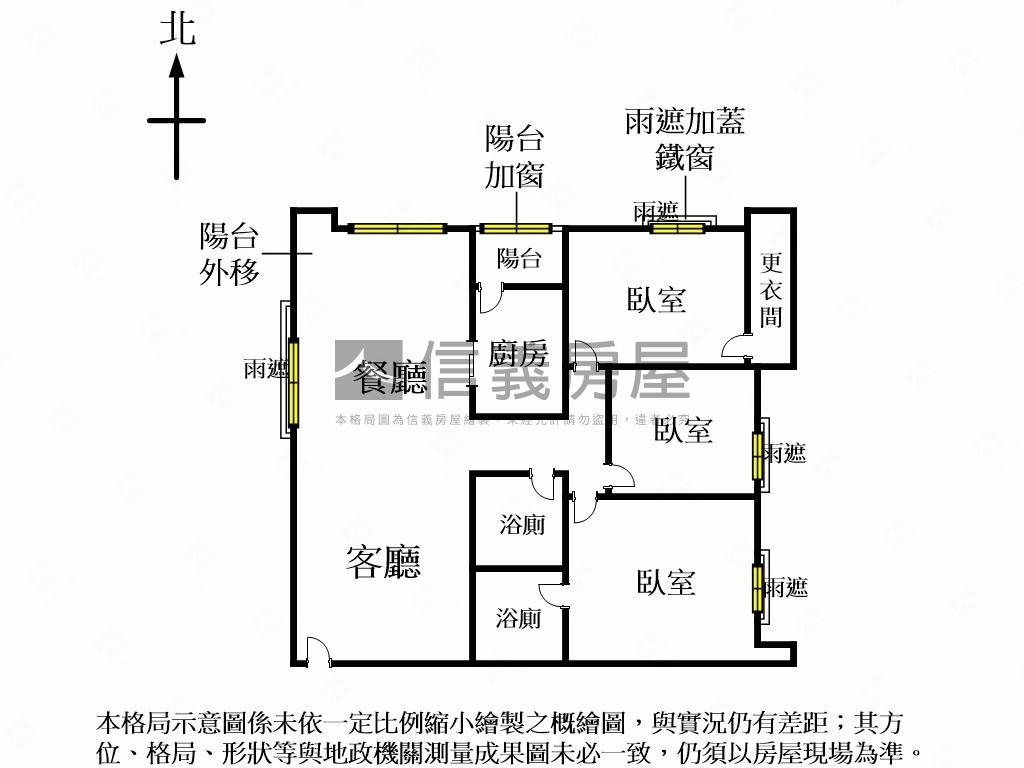 捷運西門貴陽榮耀鴻禧３房房屋室內格局與周邊環境