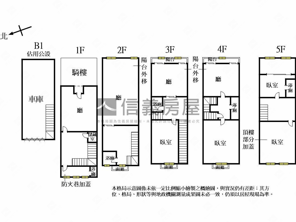 通豪千禧．透天店面房屋室內格局與周邊環境