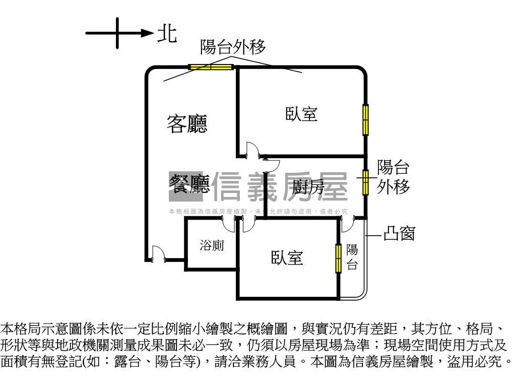 忠順美美電梯二房房屋室內格局與周邊環境