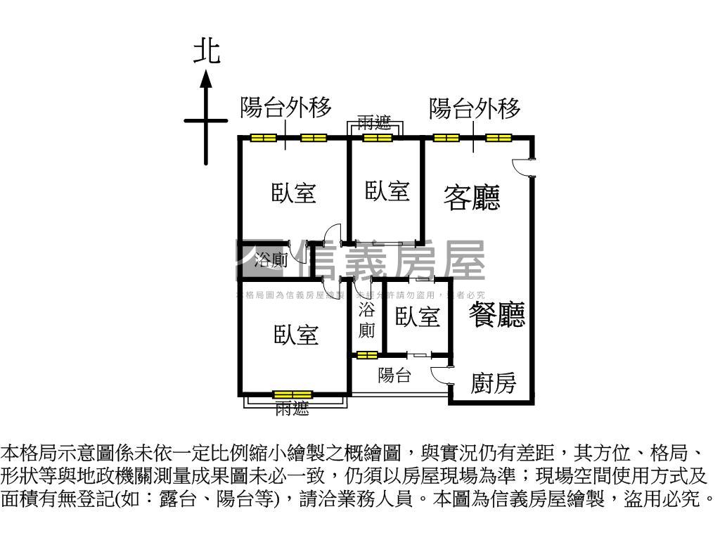 捷運黃線水世紀四房平車房屋室內格局與周邊環境