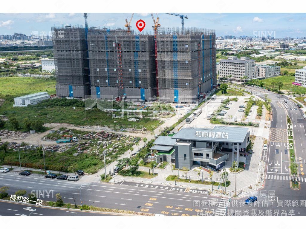 南科卓越城●中庭花園６樓房屋室內格局與周邊環境