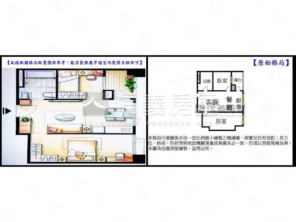 南科卓越城●中庭花園６樓房屋室內格局與周邊環境