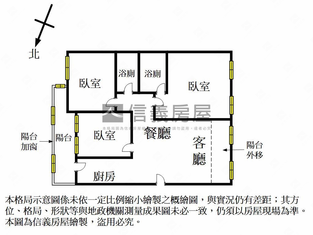 大墩學區西雅圖３房車位房屋室內格局與周邊環境