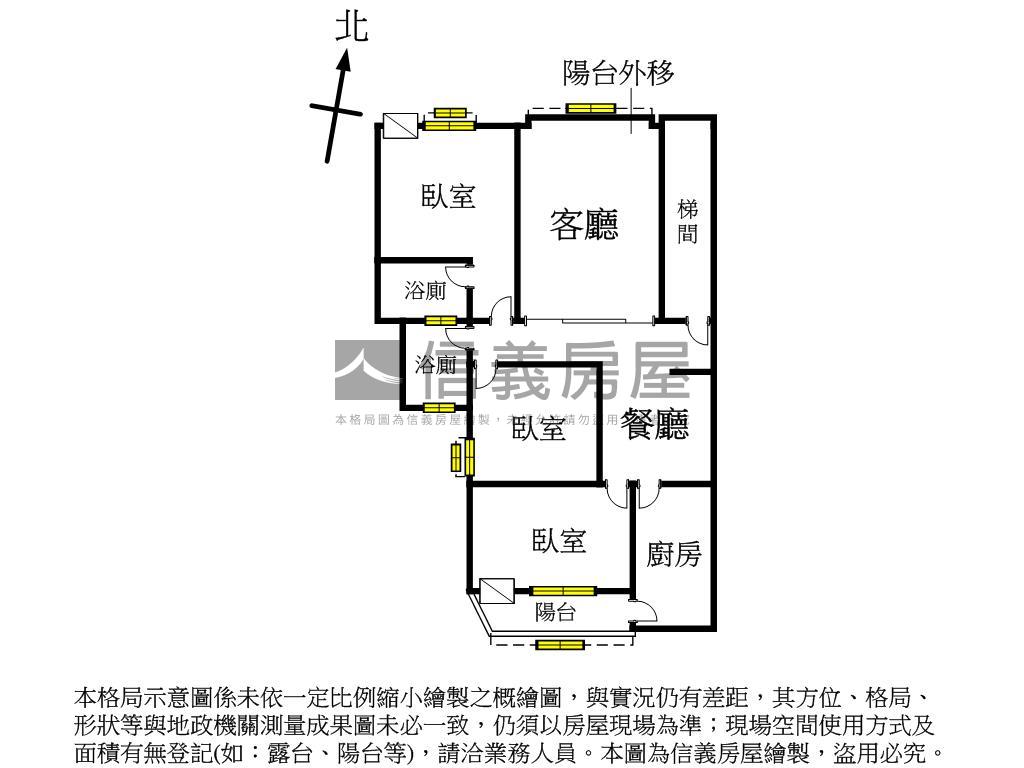 大豐松園方正公寓二樓房屋室內格局與周邊環境