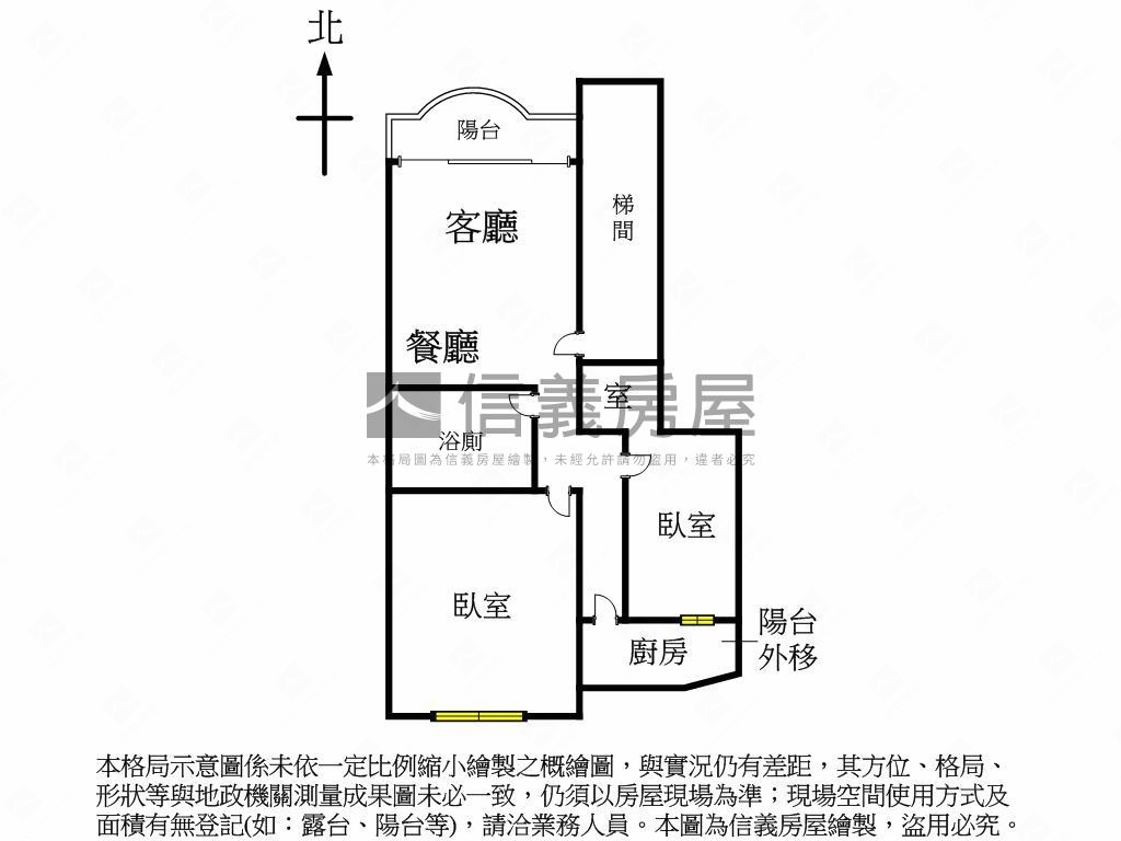 明曜忠敦捷運高樓電梯兩房房屋室內格局與周邊環境