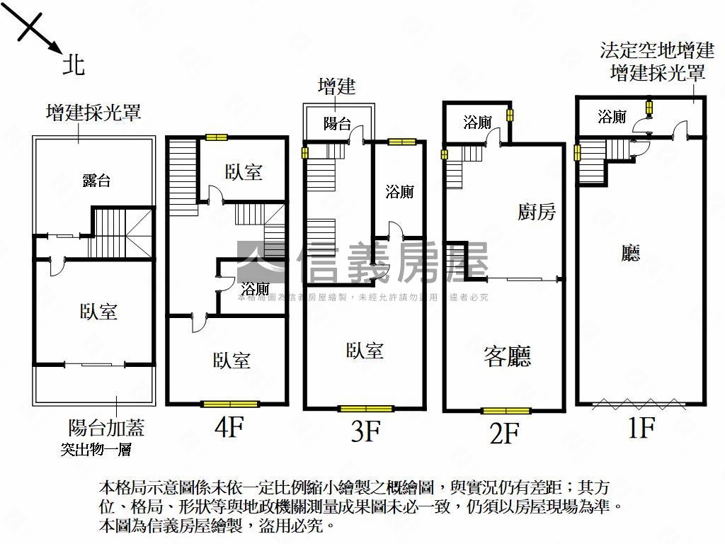 屋齡十年臨路透天店面房屋室內格局與周邊環境