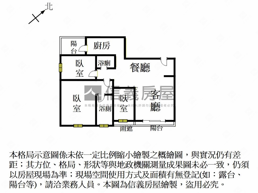近成大＿帝心邊間質感三房房屋室內格局與周邊環境