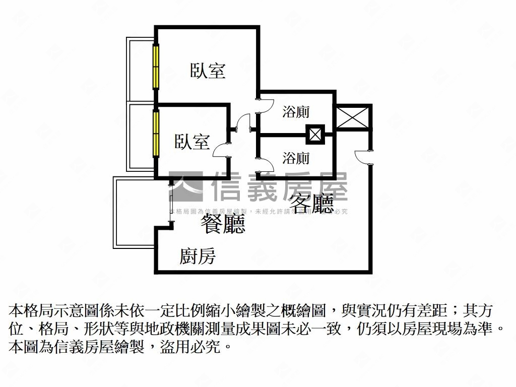 鼎泰中城１５Ｅ兩房雙衛浴房屋室內格局與周邊環境