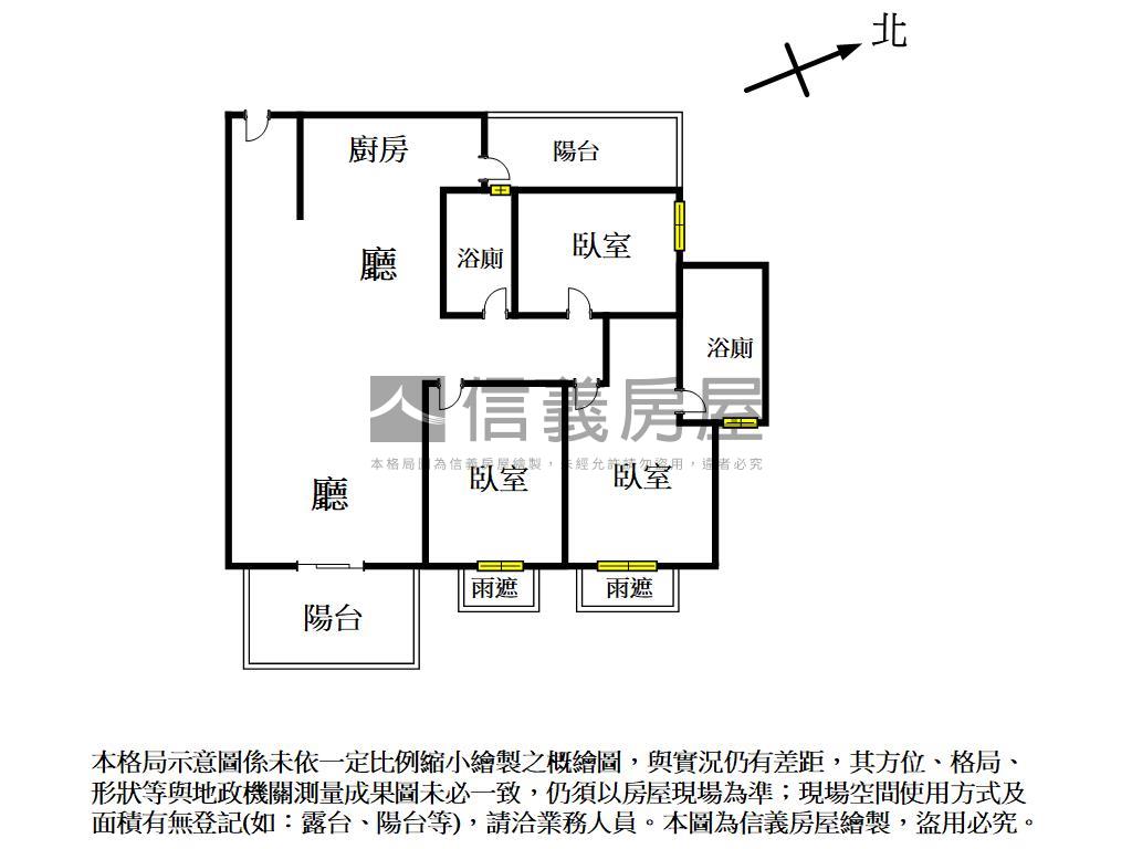 河畔視野景美三房平車房屋室內格局與周邊環境