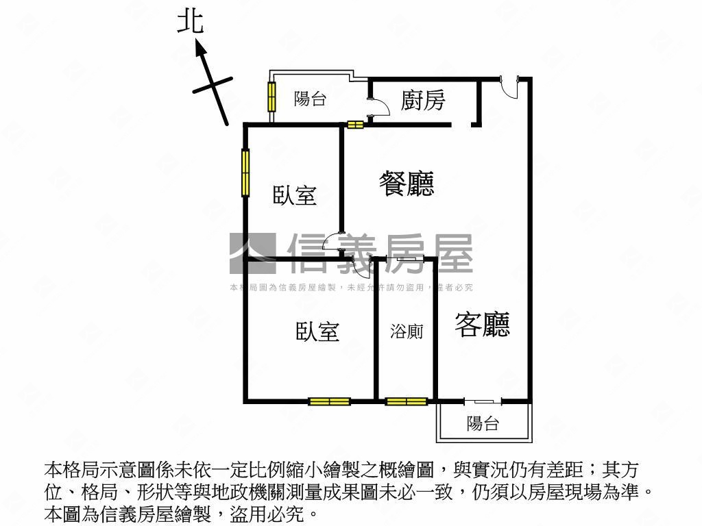 勝美裝潢大２房房屋室內格局與周邊環境