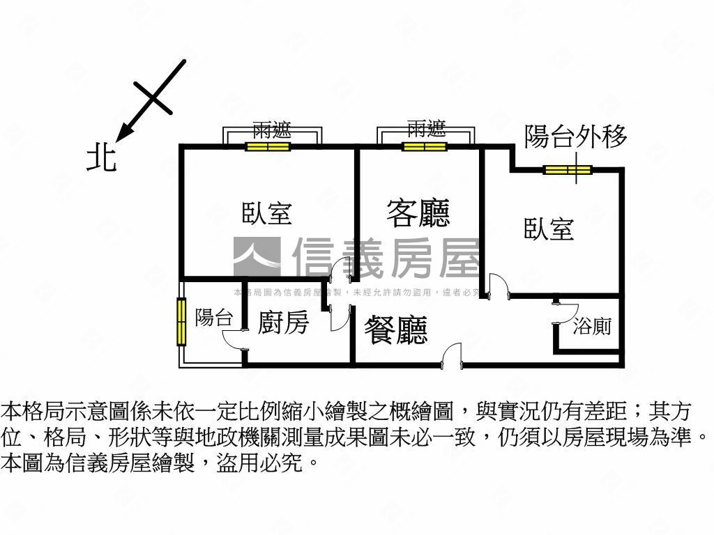 景安合康成家兩房房屋室內格局與周邊環境