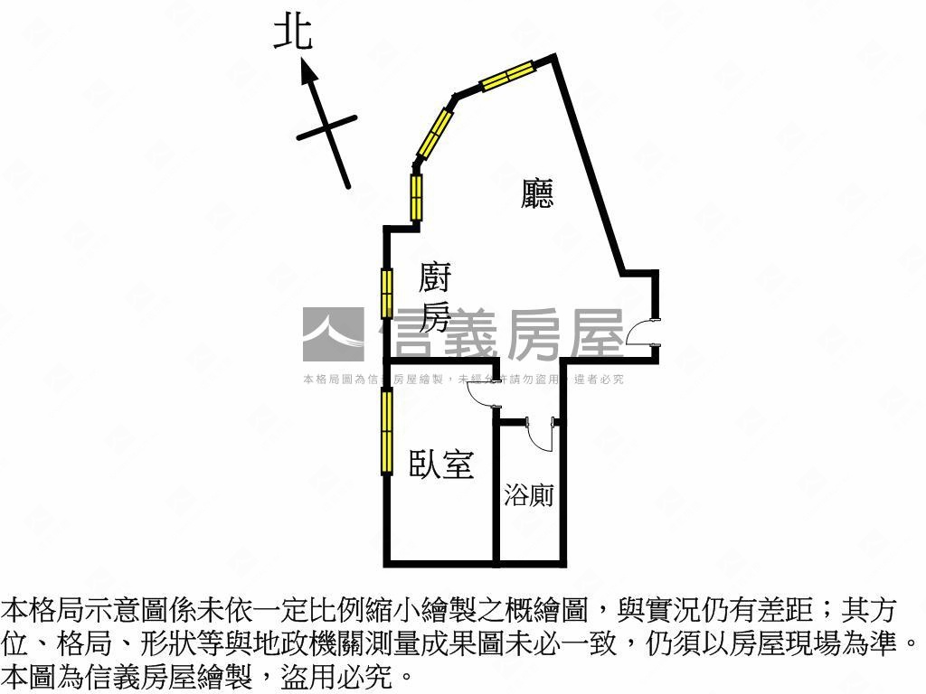 近１３期震後採光１房１廳房屋室內格局與周邊環境