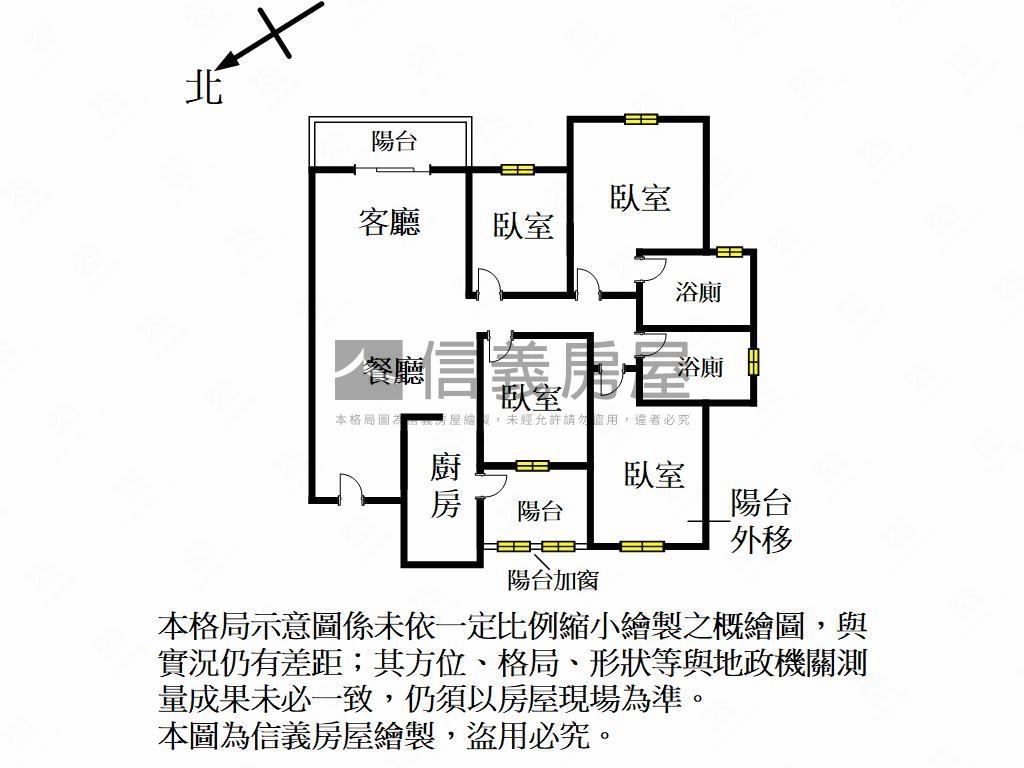 夢想市美四房房屋室內格局與周邊環境