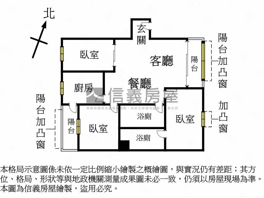 台北綠地優質三房房屋室內格局與周邊環境