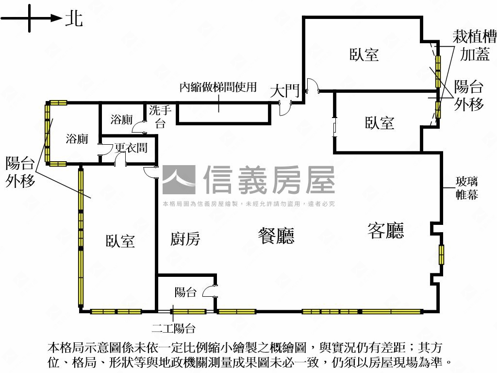 信義捷運高樓景觀看１０１房屋室內格局與周邊環境