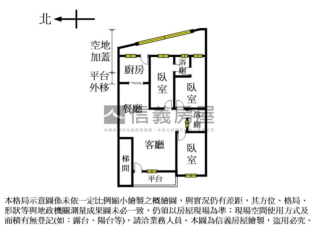 七段大空間美一樓房屋室內格局與周邊環境
