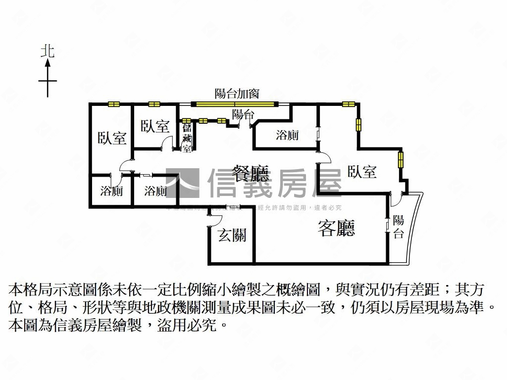 東方巨人三房雙平車房屋室內格局與周邊環境